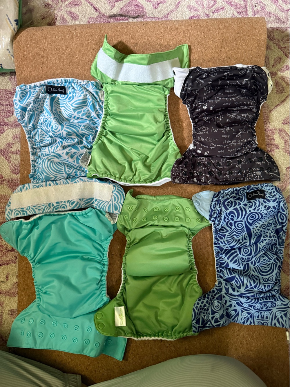 Bumgenius Cloth Diaper Bundle of 6 Pocket cloth diapers